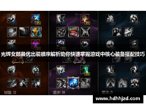 光辉女郎最优出装顺序解析助你快速掌握游戏中核心装备搭配技巧 光辉女郎最优出装顺序解析助你快速掌握游戏中核心装备搭配技巧